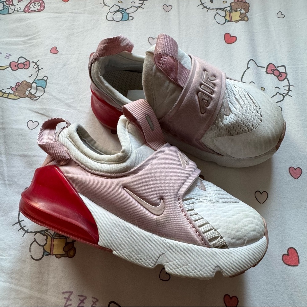 Nike Air Max 270 Kids Pink and Red Shoes